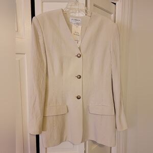 Liz Claiborne Women's Beige Blazer Size 14 EUC